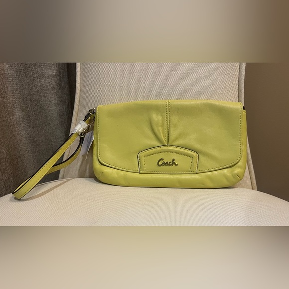 Coach Bags Vintage Coach Chartreuse Lime Green Wristlet Nwt Poshmark
